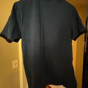 H&M Dark blue polo w/ black neck size medium